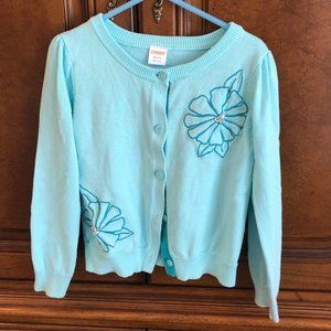 Girls cute turquoise sweater
